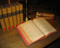Leather bound books, 1887. Photo: en.wikipedia.org